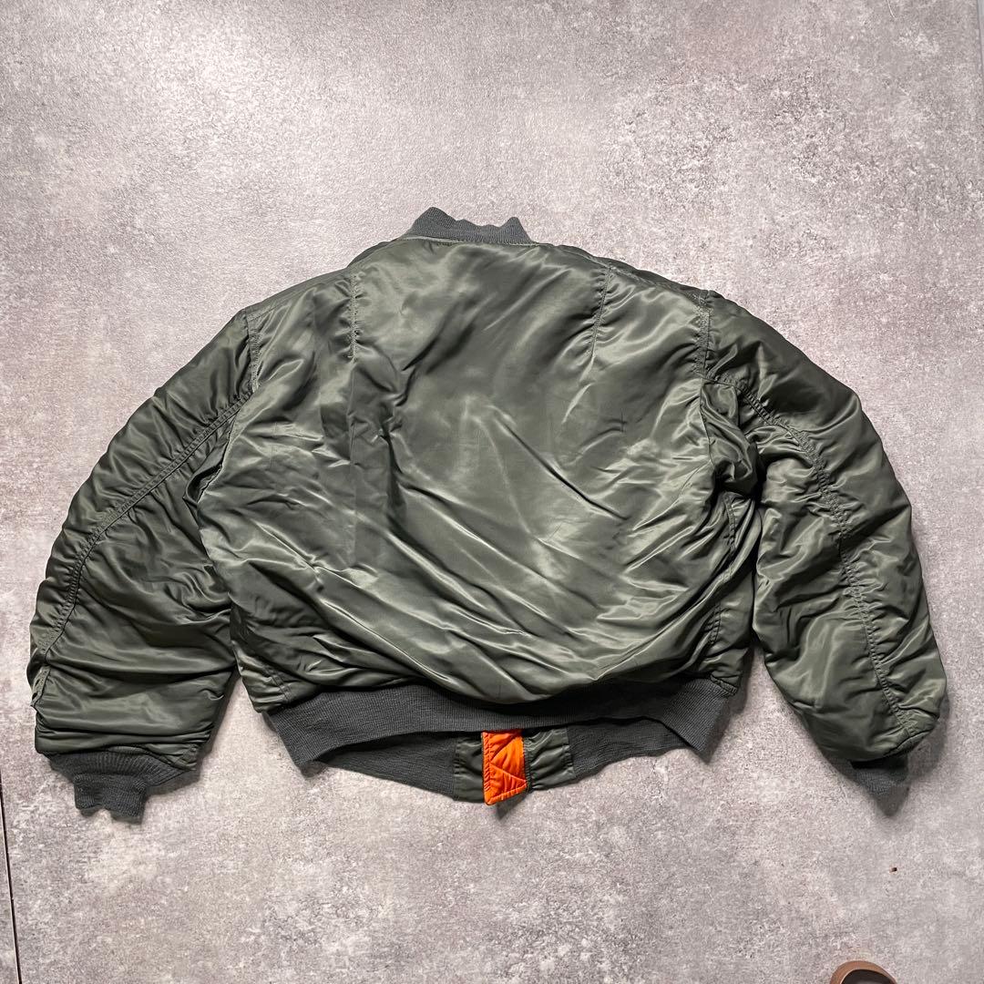 【激渋美品70s アルファ社製米軍実物MA-1 scovill gripper】