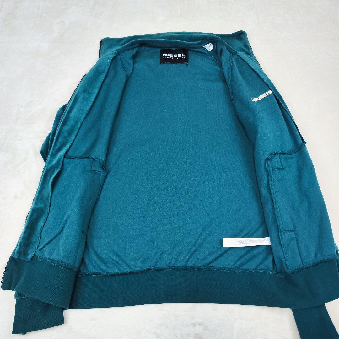 美品✨️DIESEL ディーゼル ベロア ジャージ トップス グリーン サイズL