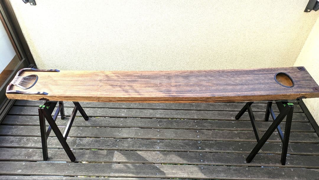 刳り甲　　十三絃箏=琴