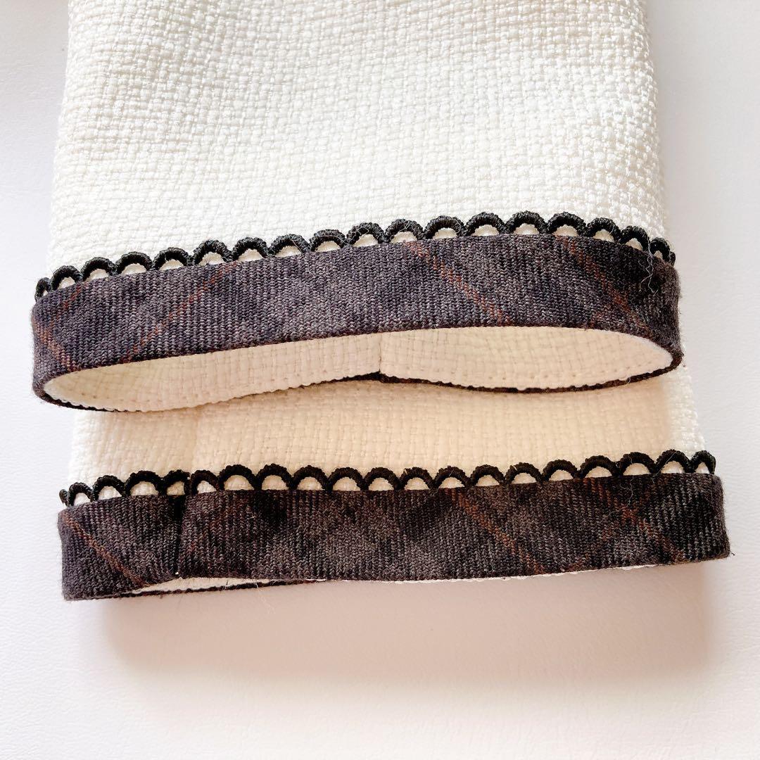 チェック×ホワイト セレモニー 入学 卒園 発表会 フォーマル