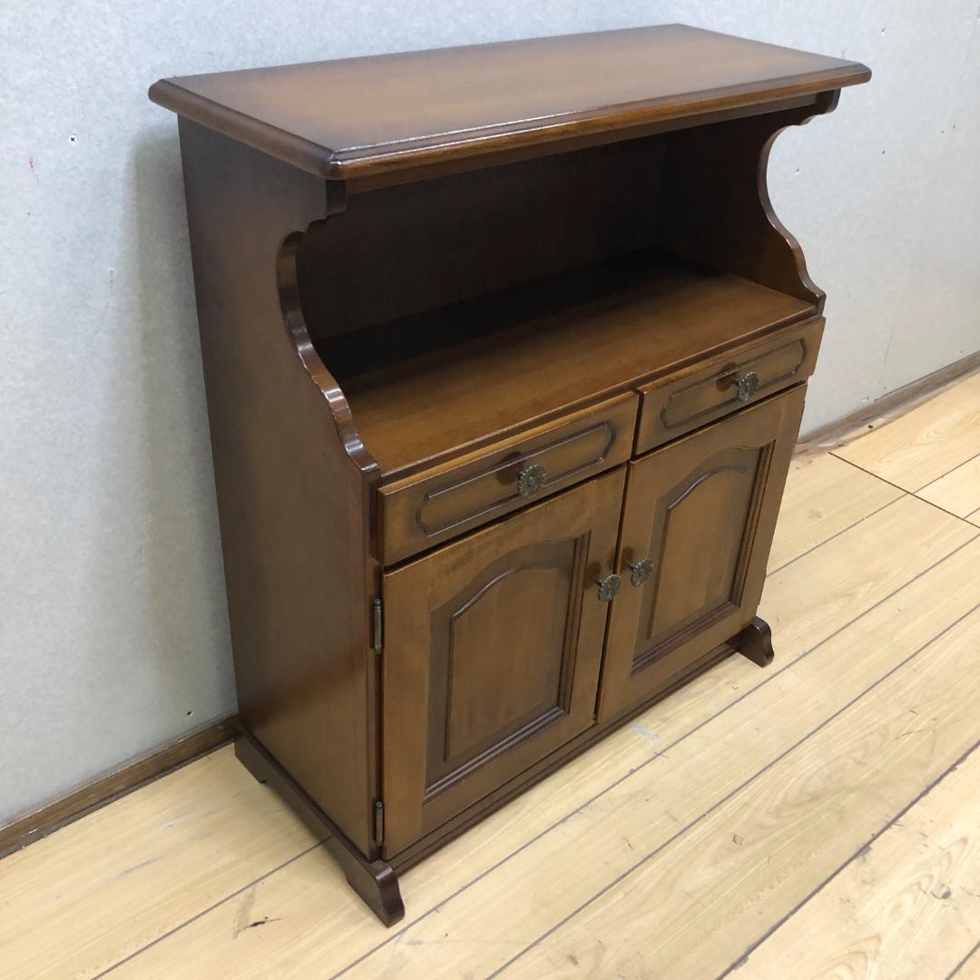 送料無料 希少 カリモク　サイドチェスト　レトロ　コロニアル　250710-2