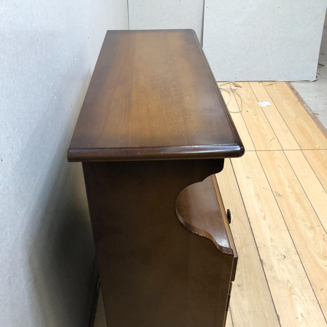 送料無料 希少 カリモク　サイドチェスト　レトロ　コロニアル　250710-2