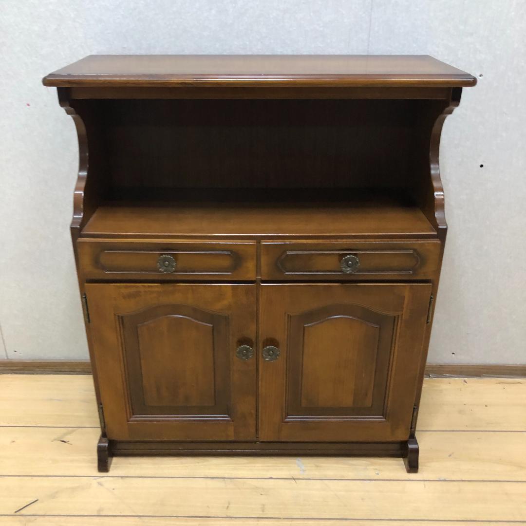 送料無料 希少 カリモク　サイドチェスト　レトロ　コロニアル　250710-2