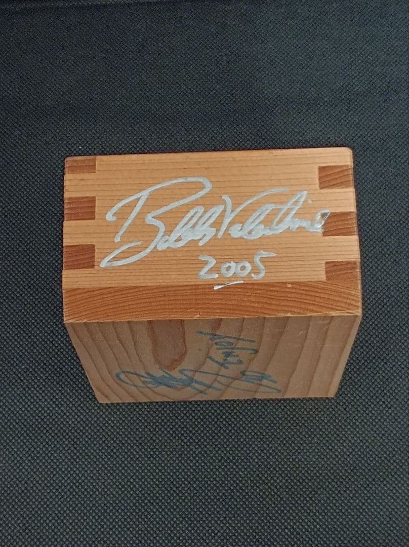 千葉ロッテ 2005 日本一 直筆サイン入り枡 西岡剛 バレンタイン 今江 小林