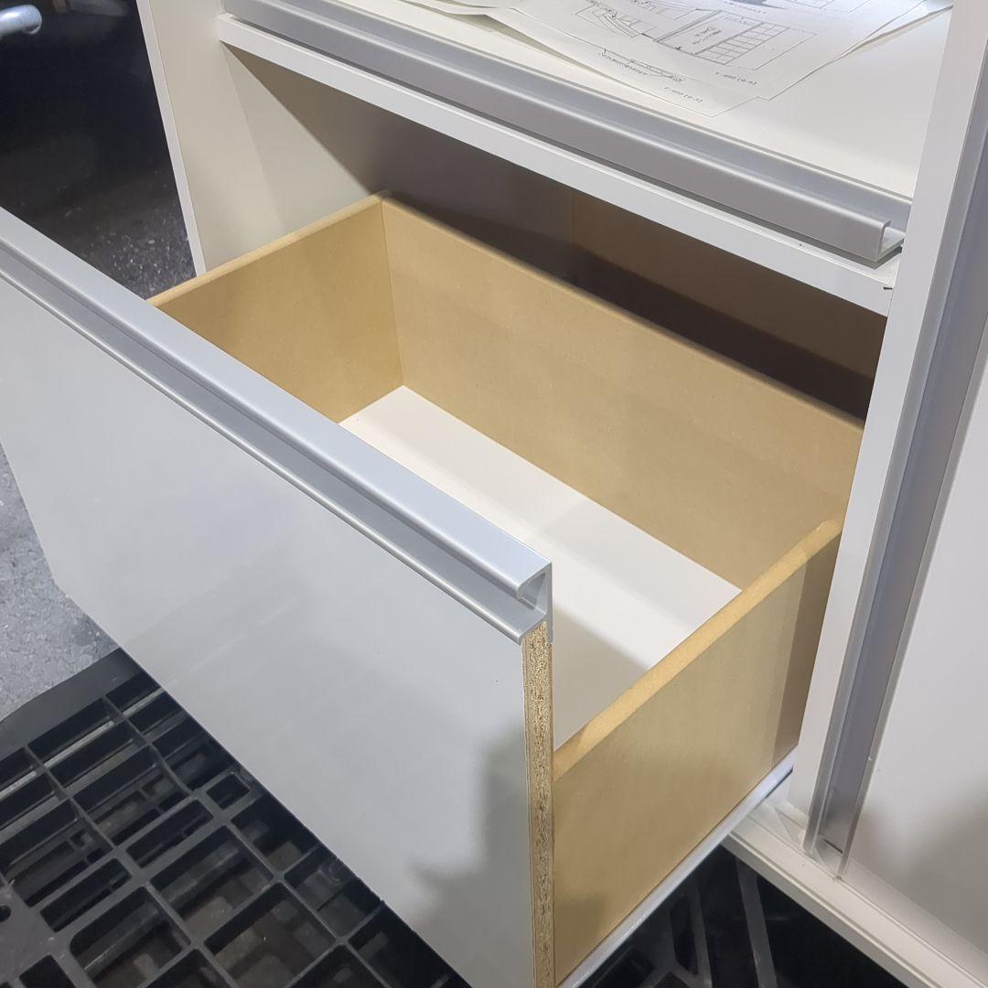 スライド棚付き家電収納庫　ハイタイプ　食器棚