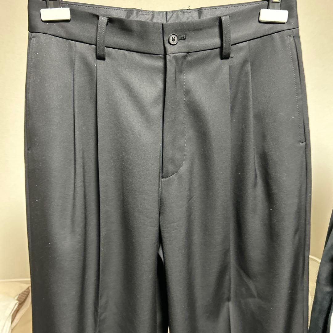 パンツ ssstein 25aw LONG WIDE TROUSERS BLACK S