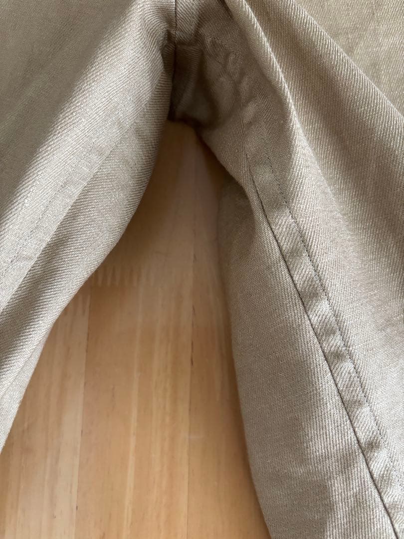 【美品】wafu リネンパンツ 感動の伸縮リネン ソロテックス ／ シャイン