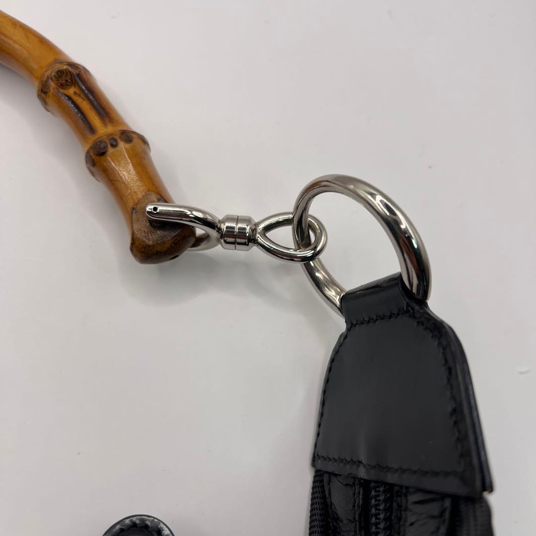 ✨美品✨GUCCI ショルダーバッグ ワンショルダー　バンブー　ブラック