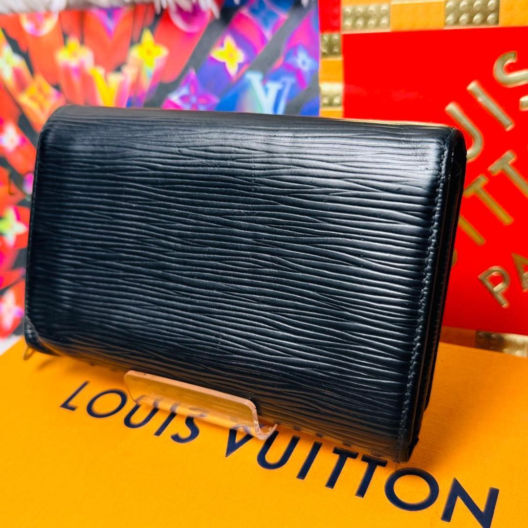 【セール中！】ルイヴィトン ポルトモネ ビエ トレゾール 二つ折り財布 ノワール