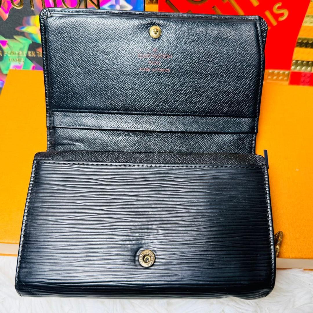 【セール中！】ルイヴィトン ポルトモネ ビエ トレゾール 二つ折り財布 ノワール