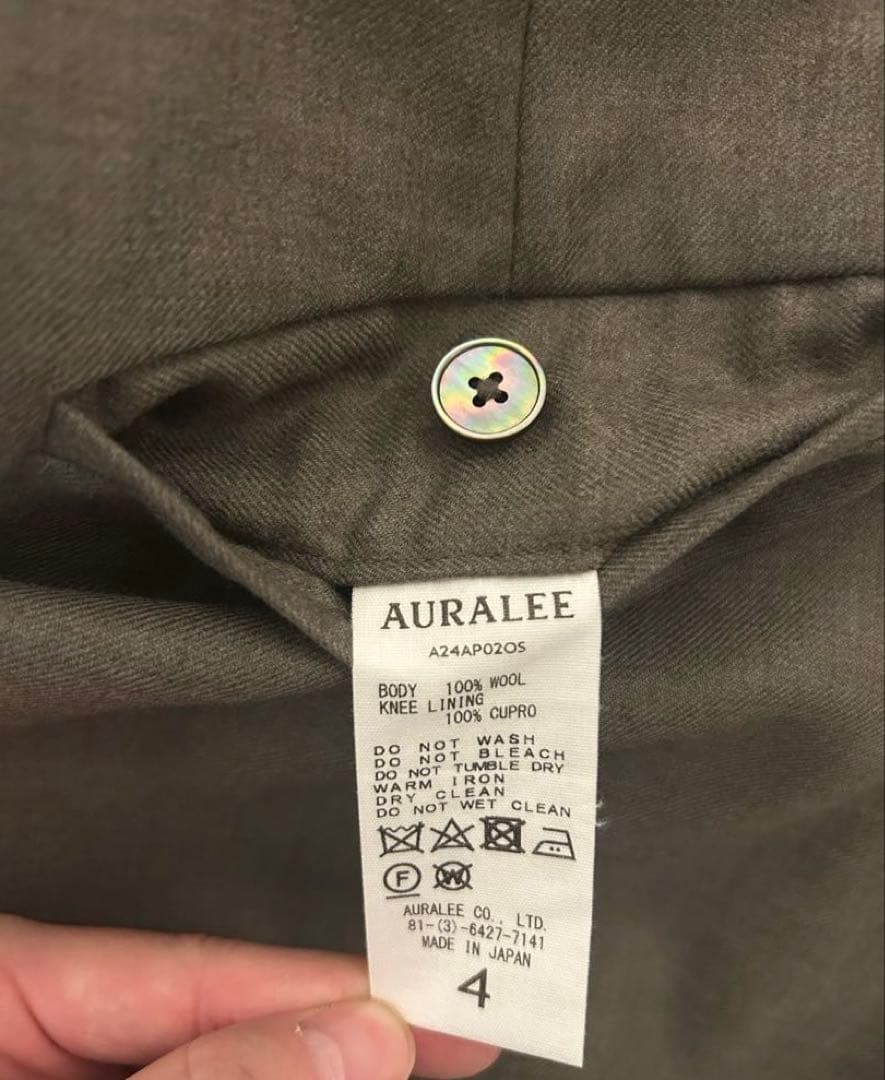 パンツ auralee super light wool two-tuck slacks