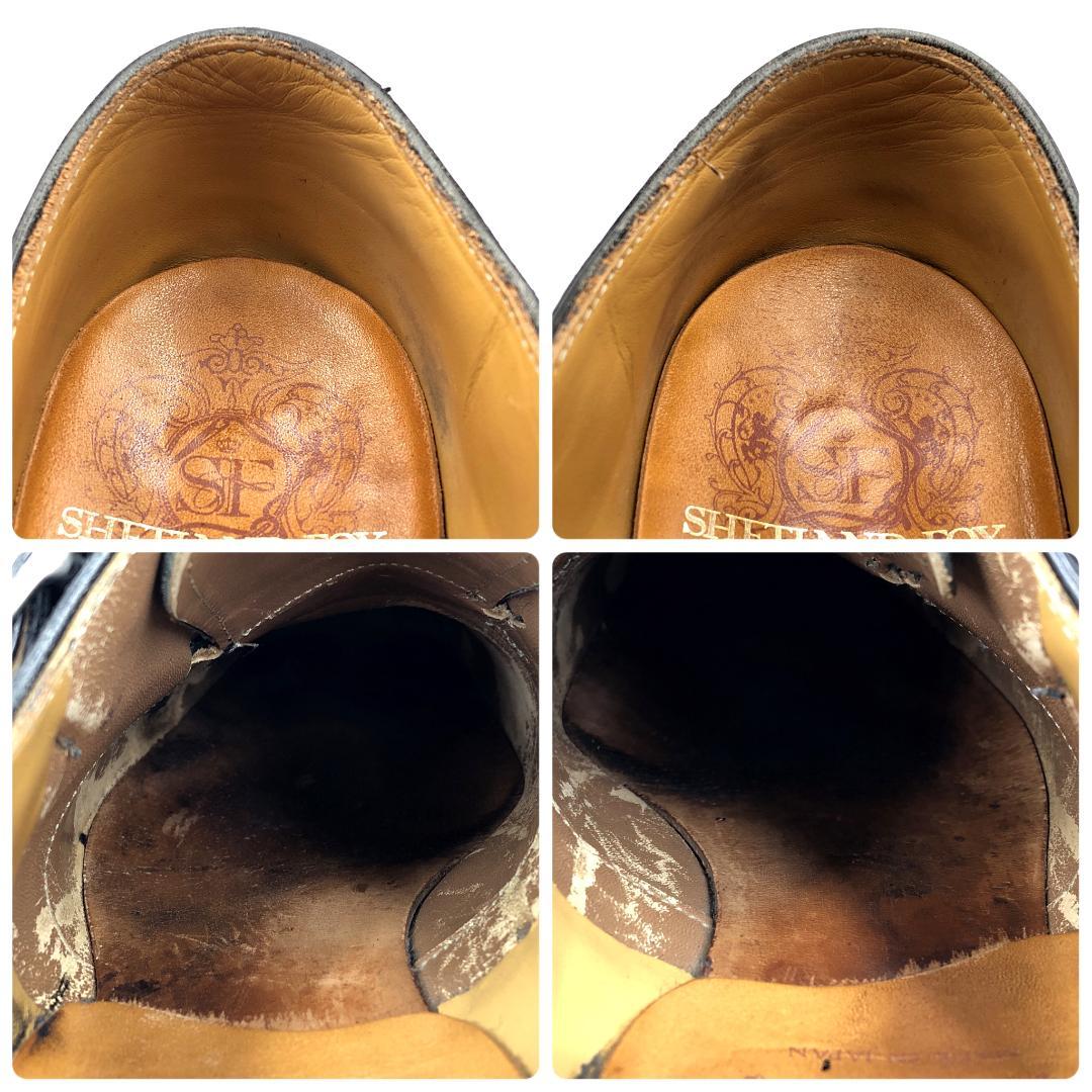 SHETLANDFOX シェットランドフォックス 8 モンクストラップ 黒