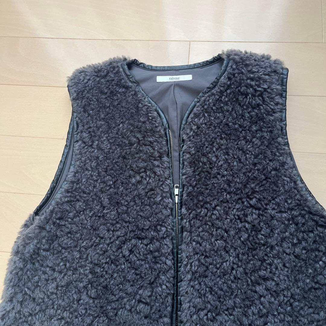 【2025】JOURNAL STANDARDシープフェイクファージップベスト美品