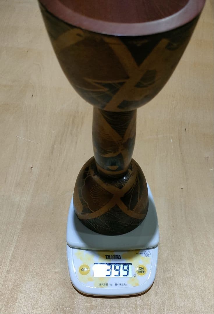 You 小鼓の胴 梅松菊の図柄