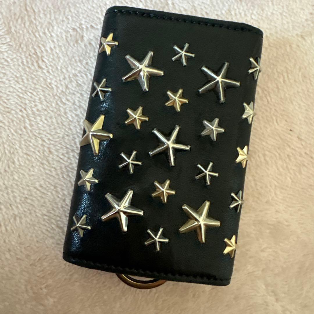 JIMMY CHOO NEPTUNE ブラックキーケース