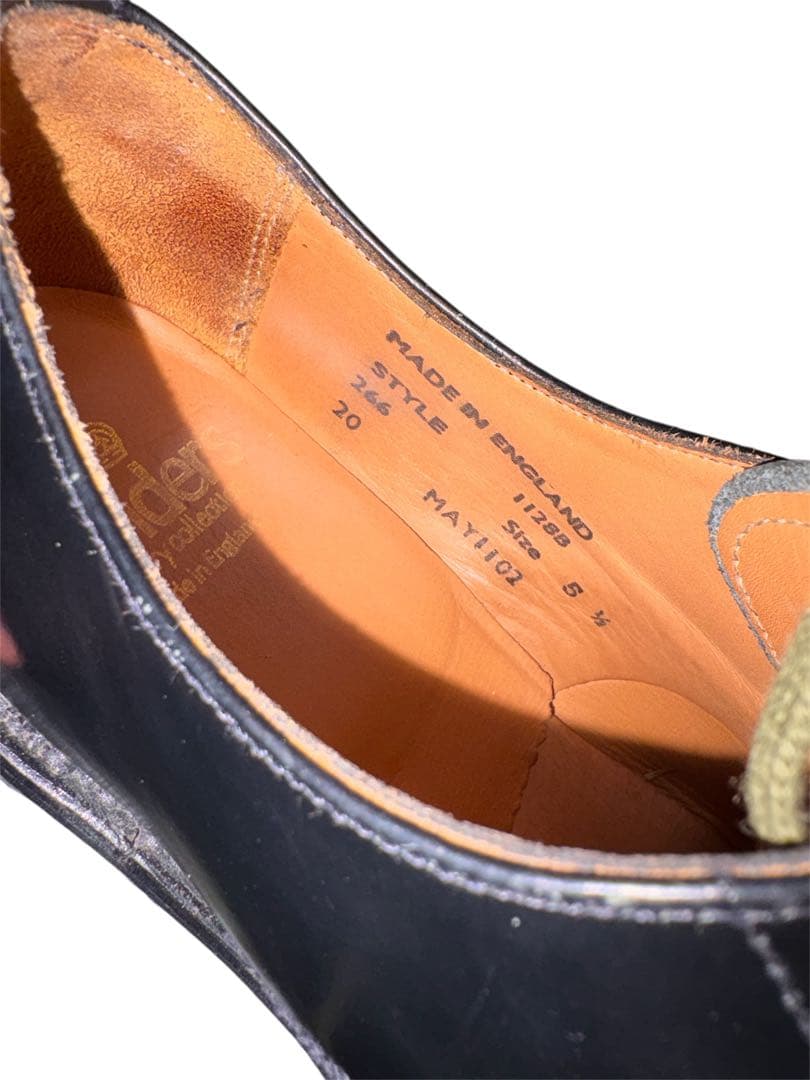 靴 Sanders Military Darby Shoe UK5.5