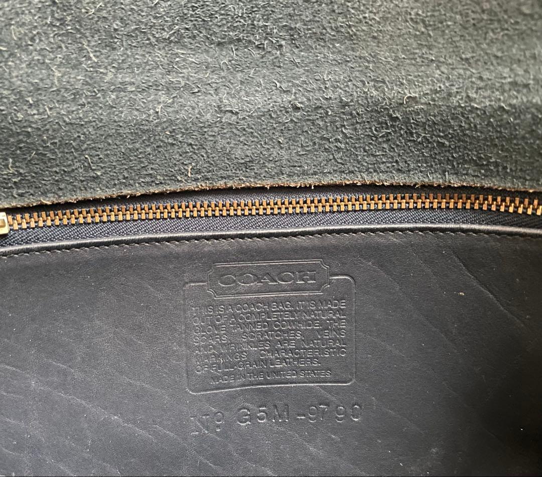 OLD COACH オールドコーチ　レザー　ショルダーバッグ　黒