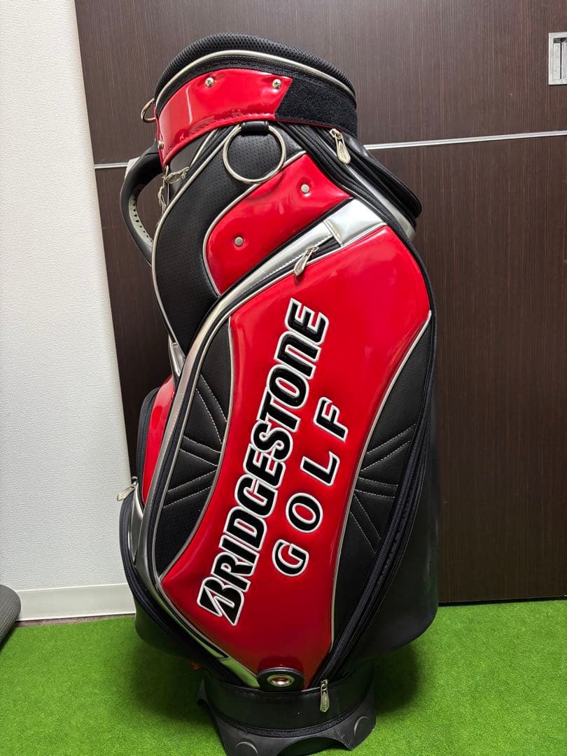 【最終値下げ】BRIDGESTONE ゴルフ キャディバッグ レッド/ブラック
