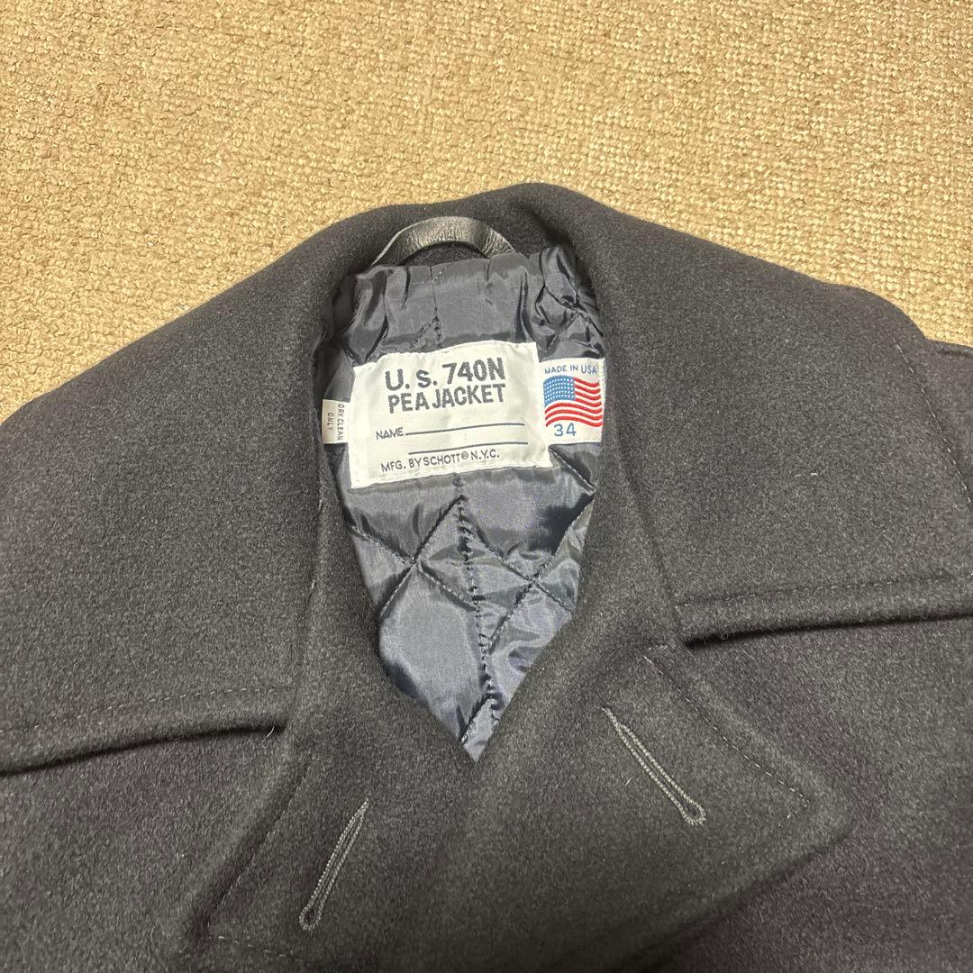 【美品】SCHOTTUS 740NPEAJACKET 34ショットピージャケット