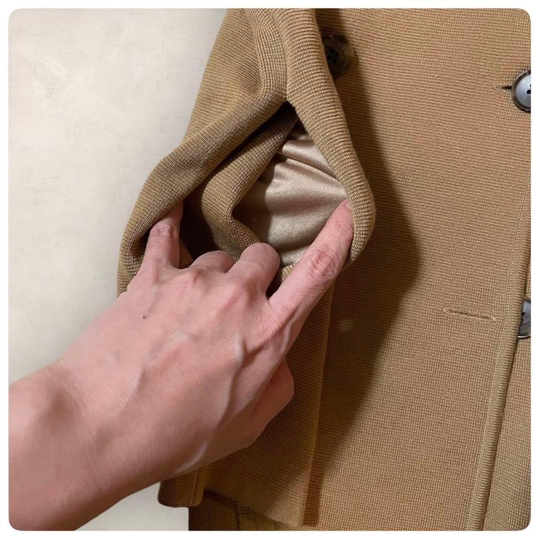 【美品】 FOXEY コート ブラウン 42サイズ （L） ウール100%