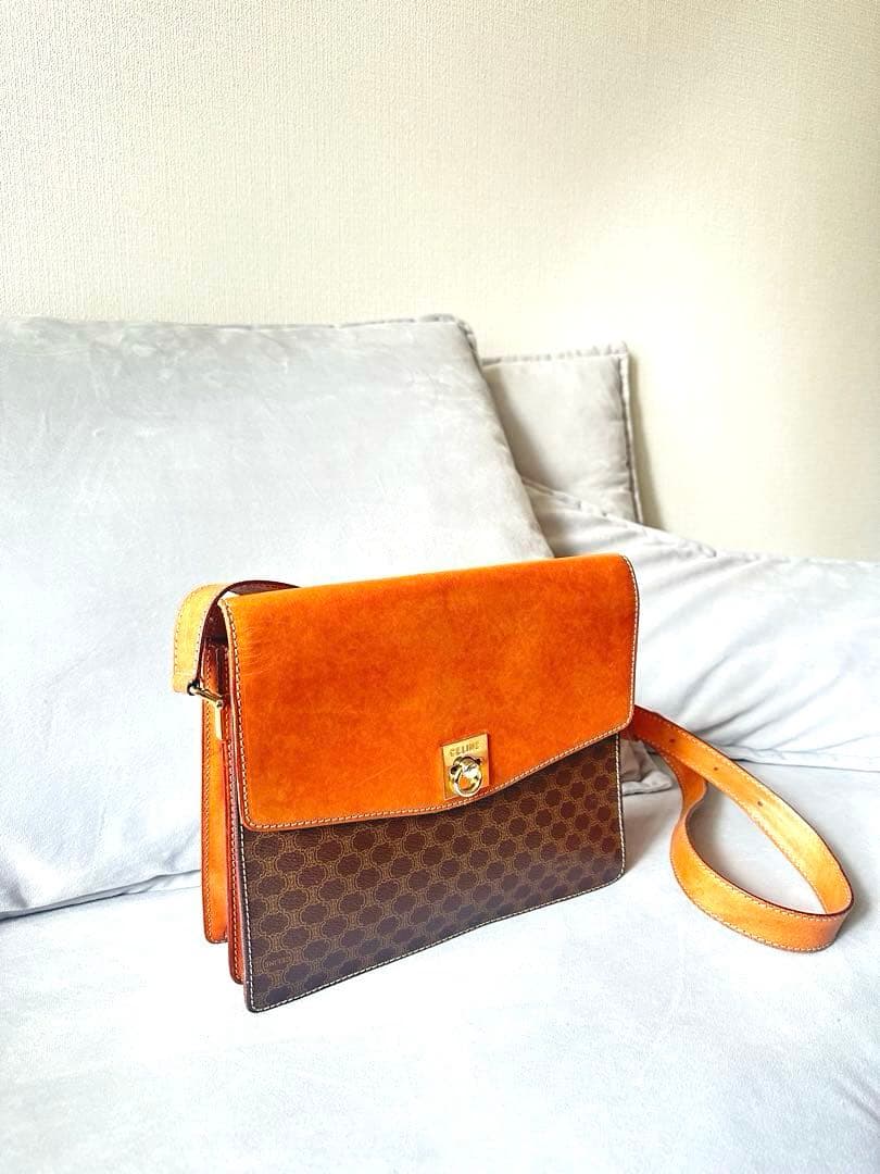 レア！セリーヌ　マカダム　ショルダーバッグ　ビンテージ　オールドセリーヌ