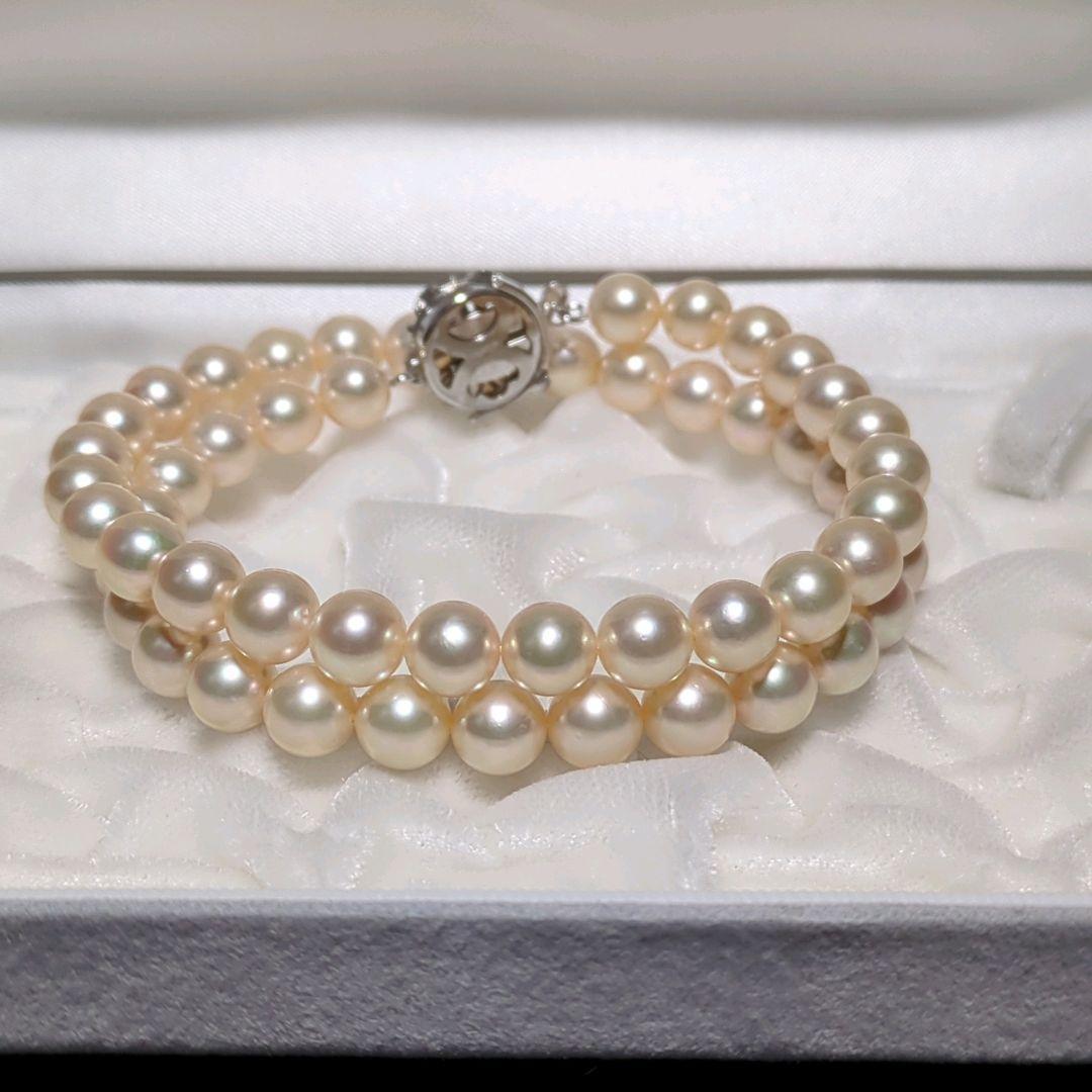 zchi【糸替え済み】あこや真珠 ネックレス 約7.5-8.0mm 423