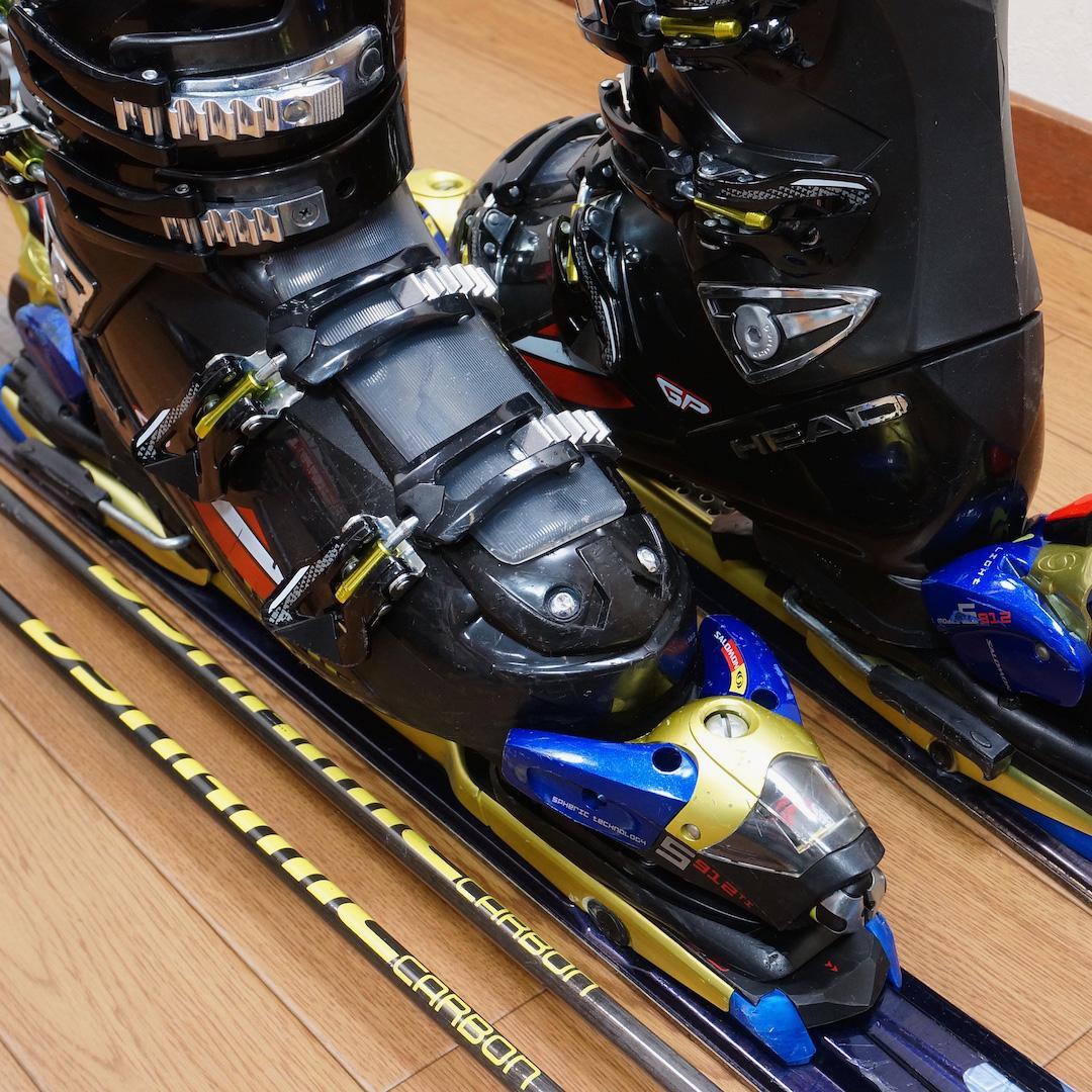 メンテ済 162cm 靴28～28.5cm SALOMONカービングスキーセット