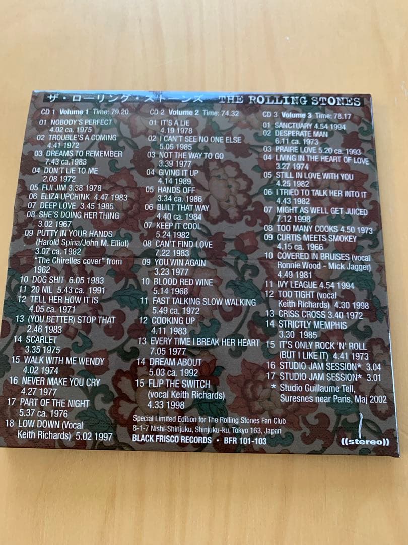 ストーンズ　FULLY FINISHED STUDIO OUTTAKES 3CD
