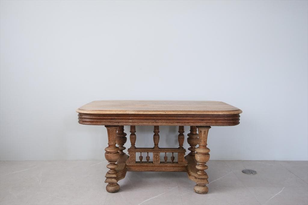 フランスアンティークアンリ2世様式コーヒーテーブル/ローテーブル机(90-98)