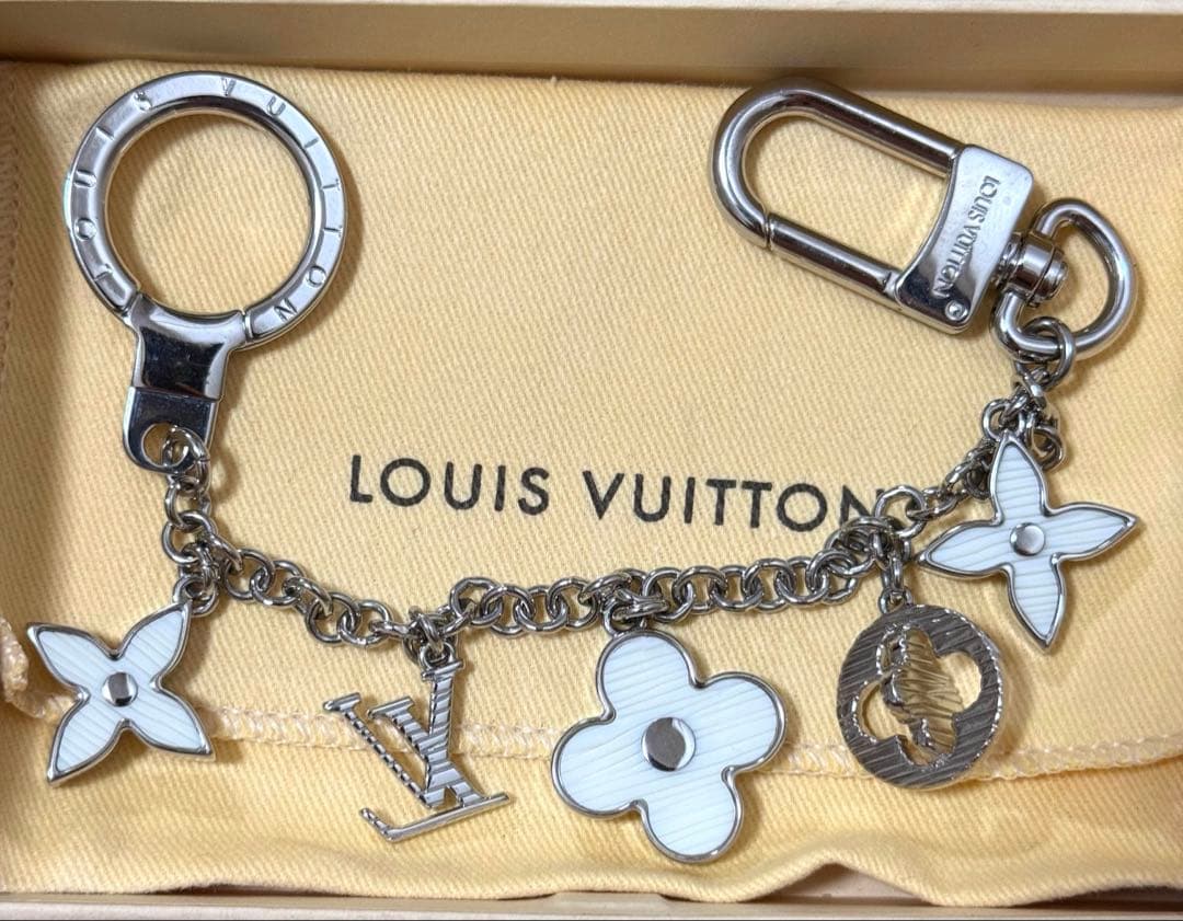 LOUIS VUITTON チャーム エピデザイン　シルバー/ホワイト