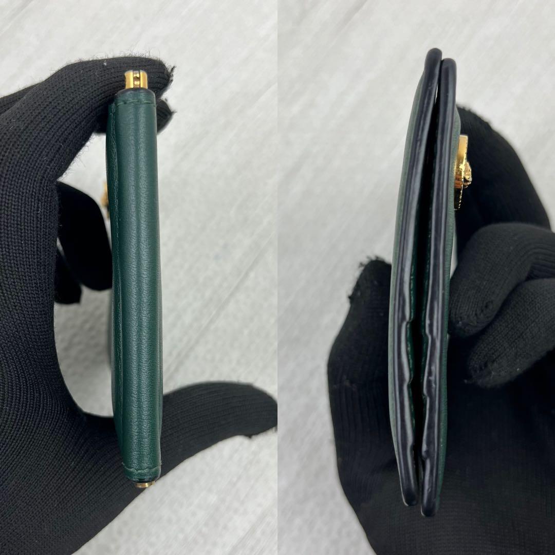 美品✨ VERSACE ヴェルサーチ マネークリップ メデューサ グリーン 緑