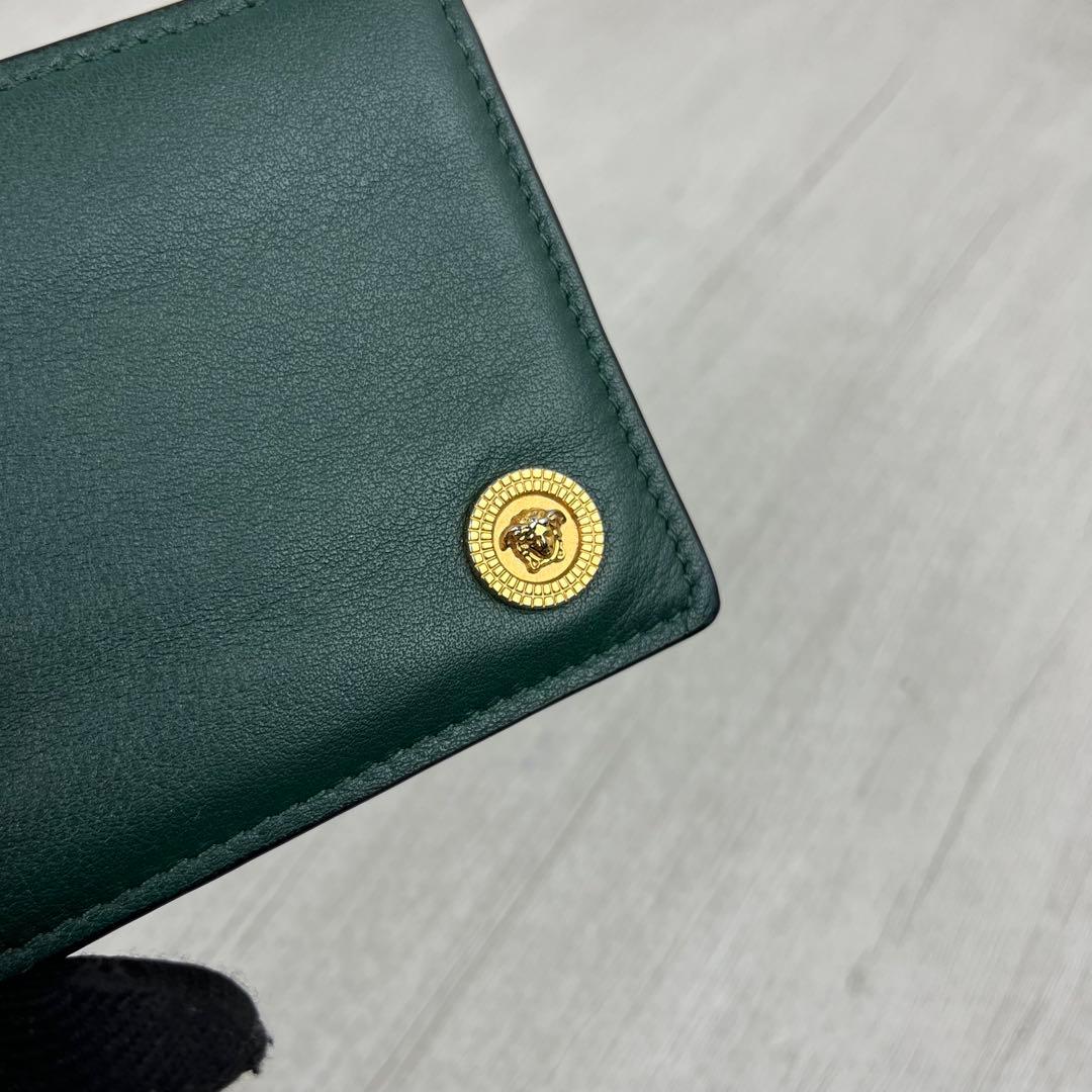 美品✨ VERSACE ヴェルサーチ マネークリップ メデューサ グリーン 緑