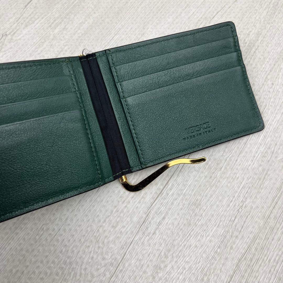 美品✨ VERSACE ヴェルサーチ マネークリップ メデューサ グリーン 緑