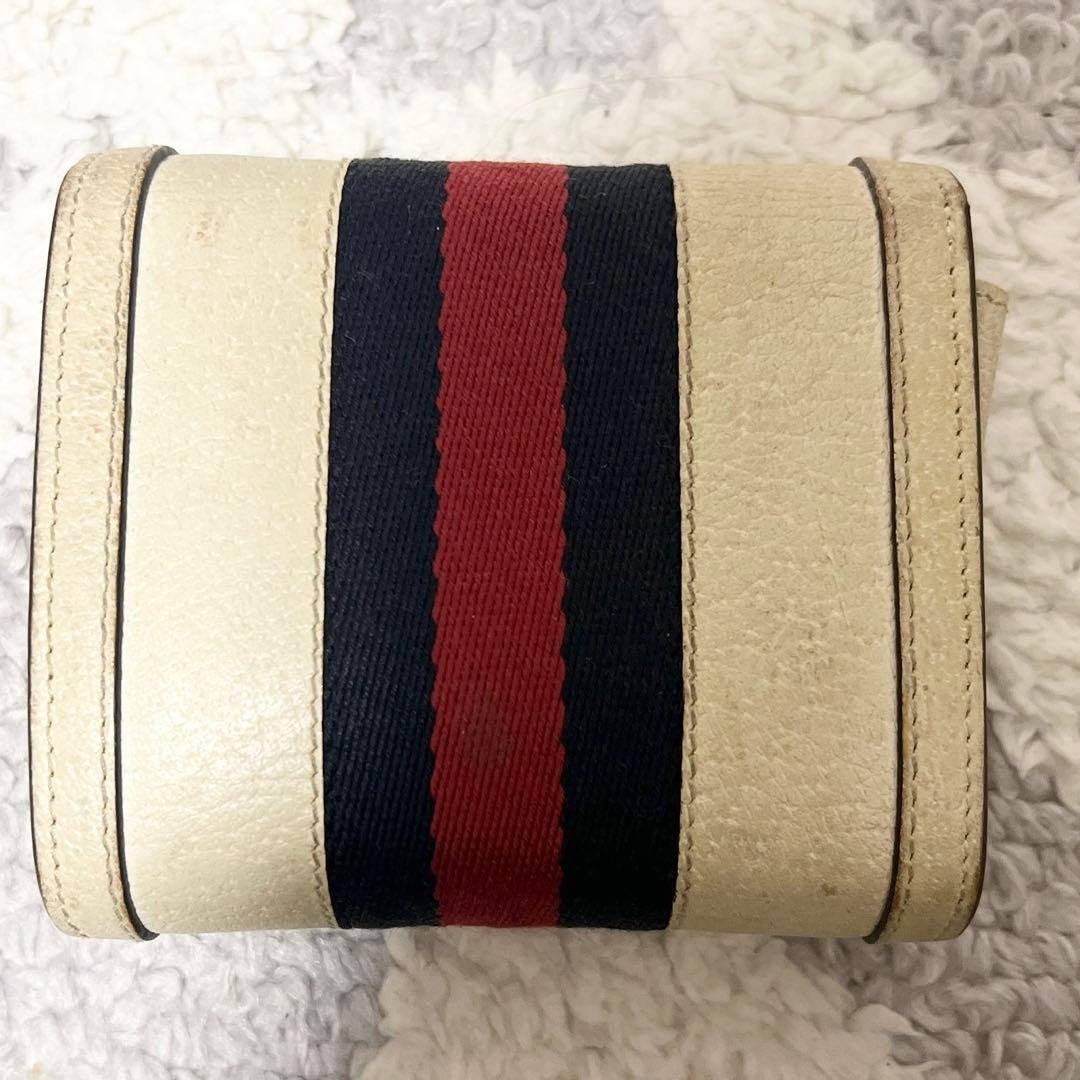 Gucci GGロゴ 二つ折り財布 アイボリー