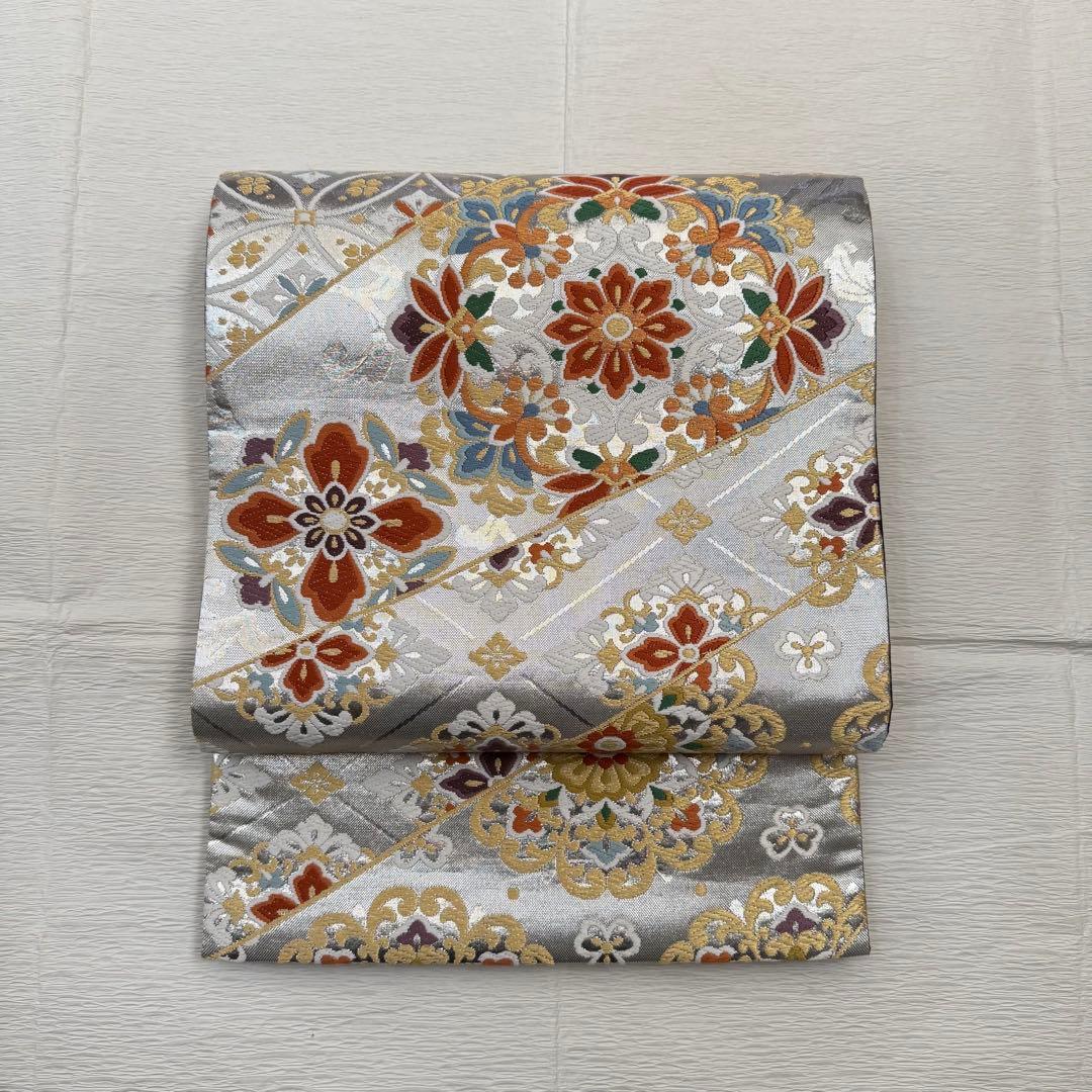 値引最終価格【志都香】正絹 袋帯 唐織 西陣織 振袖 訪問着 礼装 正倉院華文