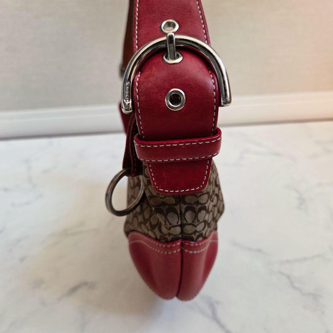 コーチ 6351ソーホー ホーボー レッド ワンショルダーバッグ　COACH