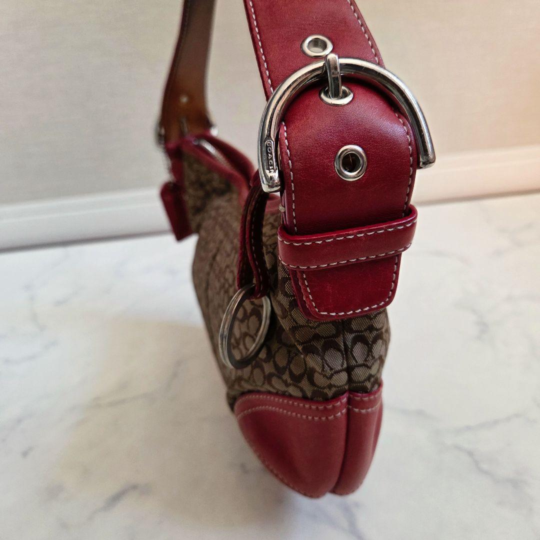 コーチ 6351ソーホー ホーボー レッド ワンショルダーバッグ　COACH