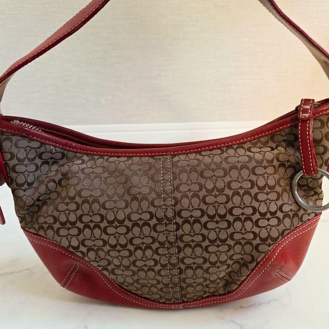 コーチ 6351ソーホー ホーボー レッド ワンショルダーバッグ　COACH