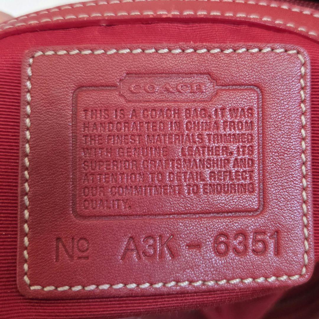 コーチ 6351ソーホー ホーボー レッド ワンショルダーバッグ　COACH