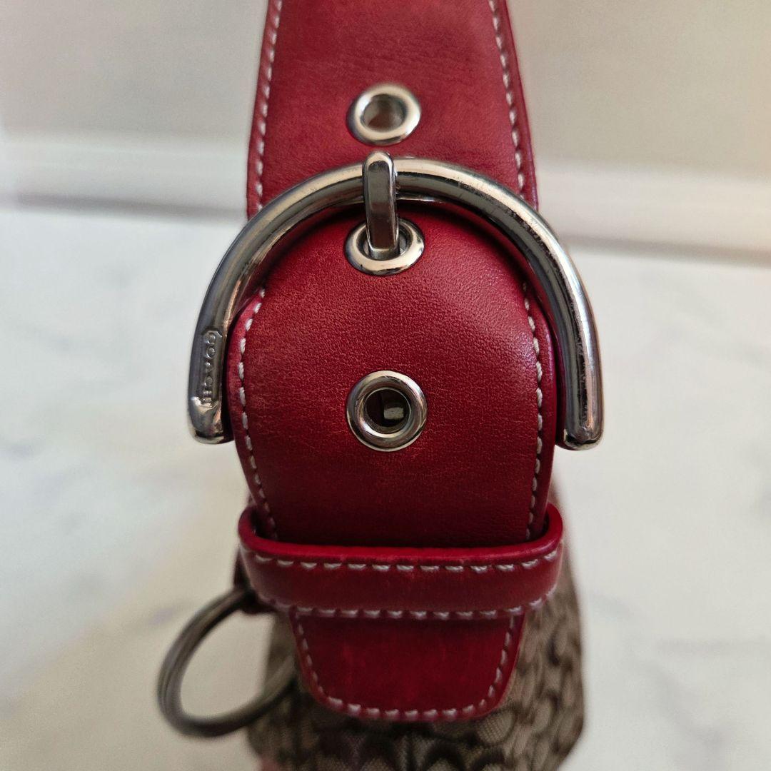 コーチ 6351ソーホー ホーボー レッド ワンショルダーバッグ　COACH