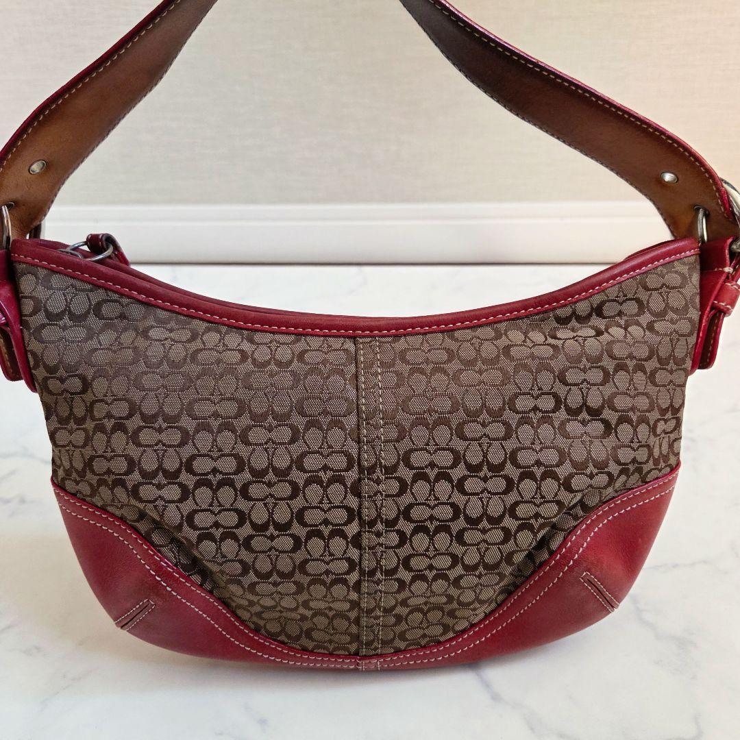 コーチ 6351ソーホー ホーボー レッド ワンショルダーバッグ　COACH