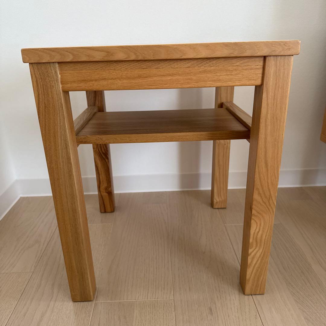 無印良品　MUJI 木製サイドテーブル　スツール