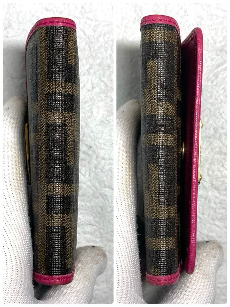 美品 フェンディ ズッカ柄 6連キーケース 箱付き