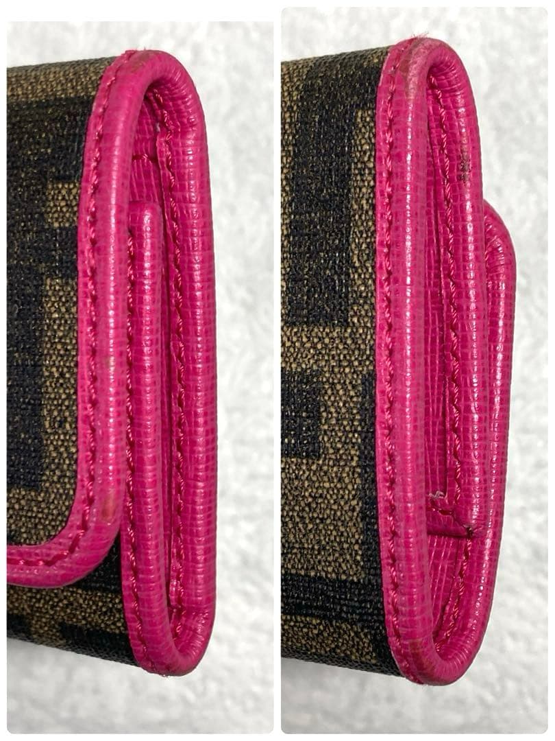 美品 フェンディ ズッカ柄 6連キーケース 箱付き