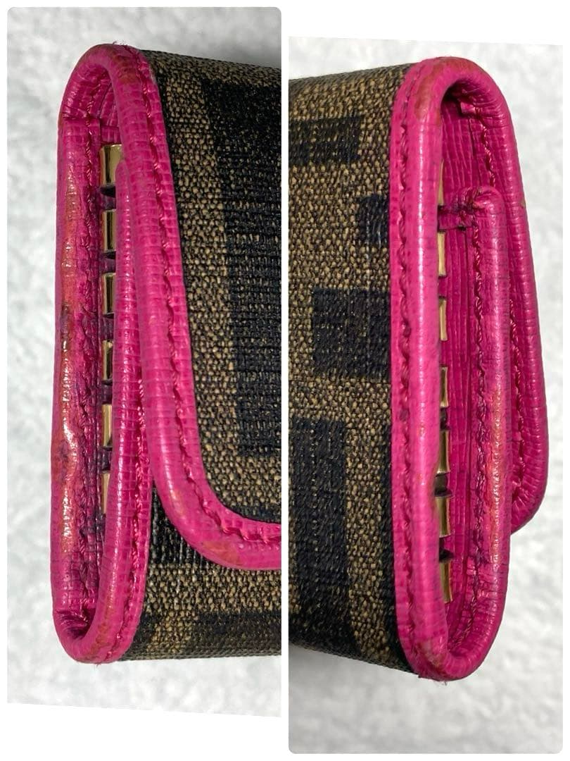 美品 フェンディ ズッカ柄 6連キーケース 箱付き