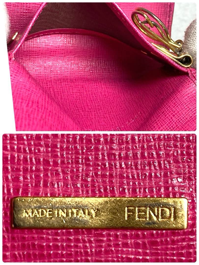 美品 フェンディ ズッカ柄 6連キーケース 箱付き