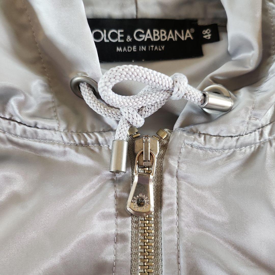 DOLCE&GABBANA フード付きシルバージャケット