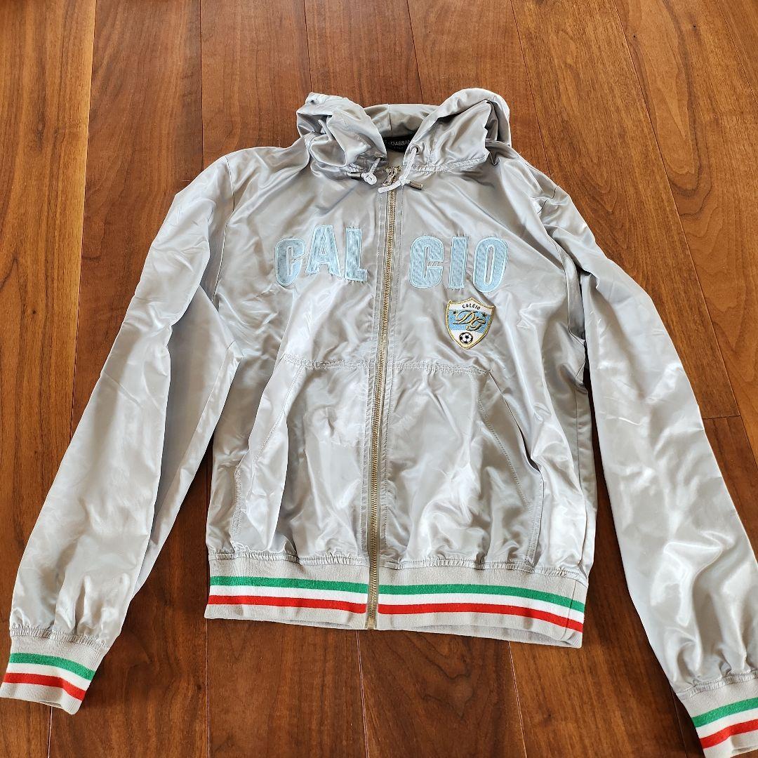 DOLCE&GABBANA フード付きシルバージャケット