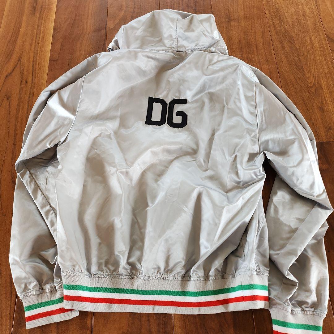 DOLCE&GABBANA フード付きシルバージャケット