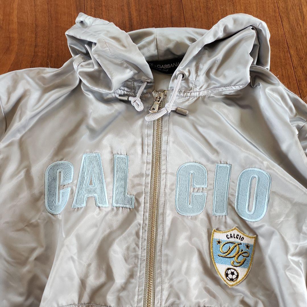 DOLCE&GABBANA フード付きシルバージャケット